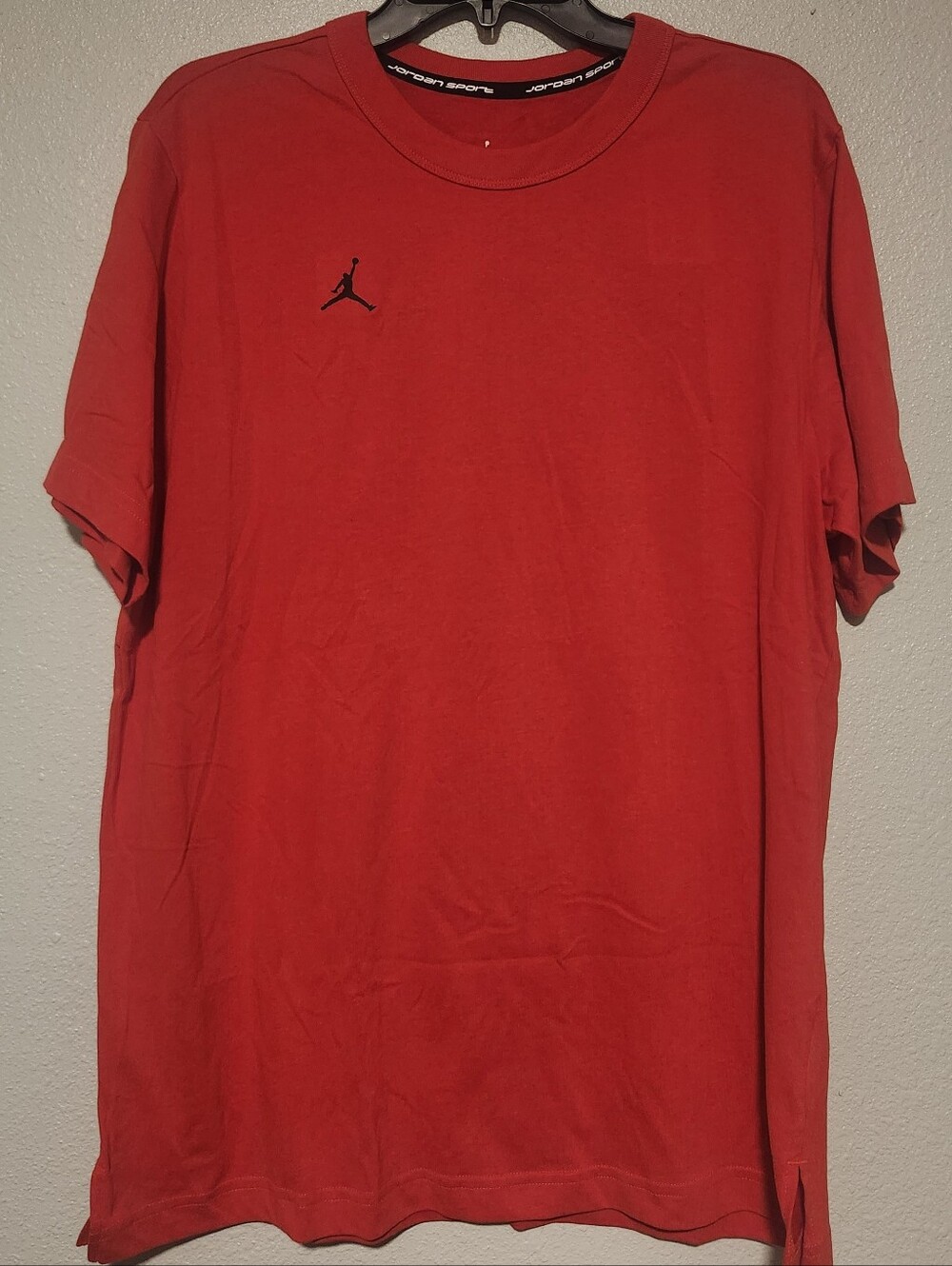 NEW Men's Jordan DriFIT Sport Short Sleeve T-Shirt Jumpman Logo Red Large Nike